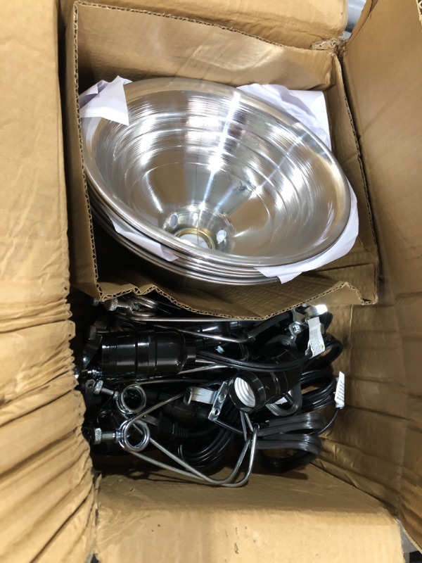 Photo 2 of 6 Pcs Clamp Lamp Light With 8.5 Inch Aluminum Reflector& 6' 18-2 SPT-2 Cord Up To 150W, E26, Simple Deluxe
