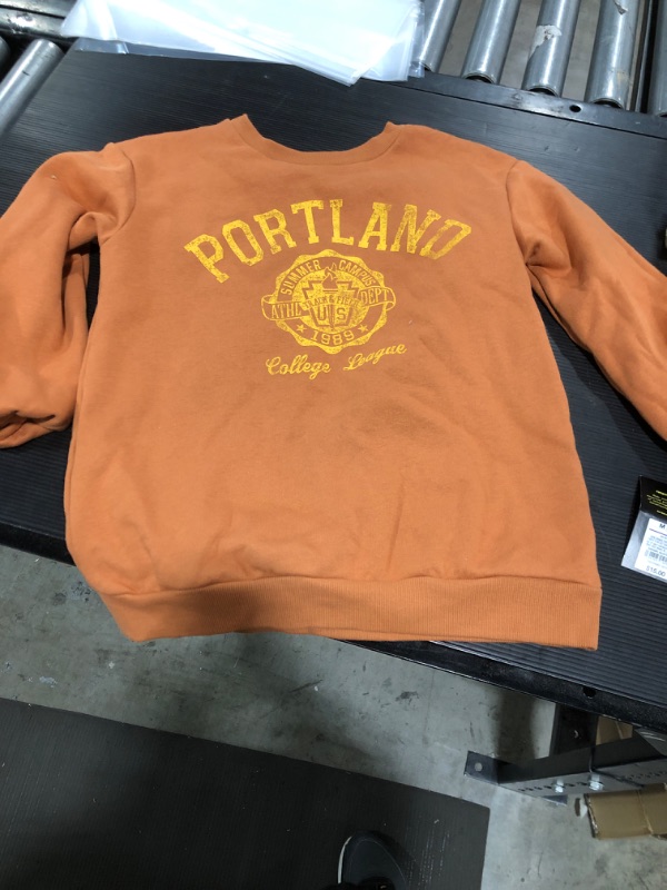 Photo 2 of Kids' Oversized Sweatshirt - Art Class Burnt Orange M
