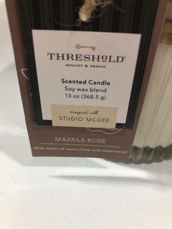 Photo 2 of 3- Masala Rose Glass Jar Candle - Threshold™ designed with Studio McGee**ITEM IS A RANDOM BOX TO PREVENT FROM GLASS BREAKING**

