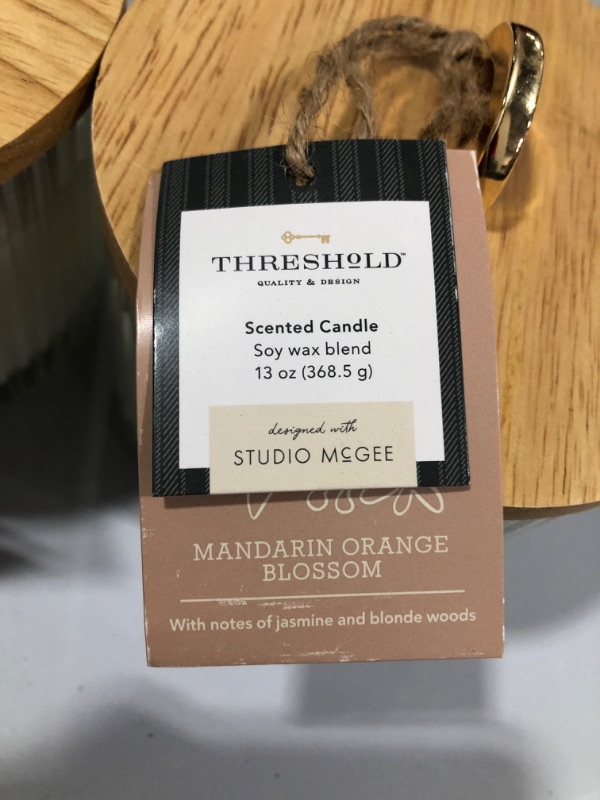 Photo 2 of 2- Glass Jar Mandarin Orange Blossom Candle - Threshold™ designed with Studio McGee

