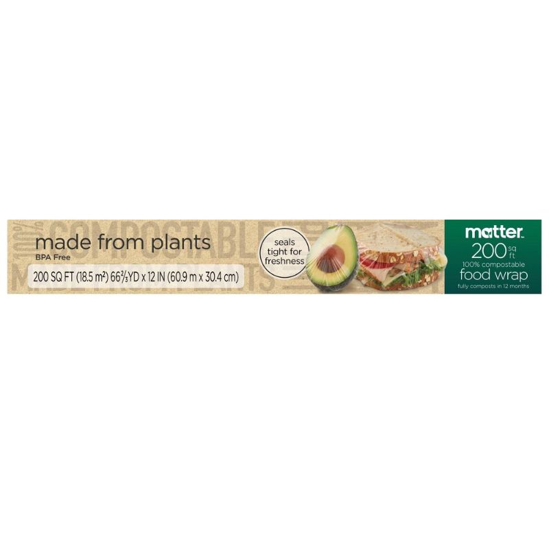 Photo 1 of 4- Matter 100% Compostable Food Wrap - 200 sq ft

