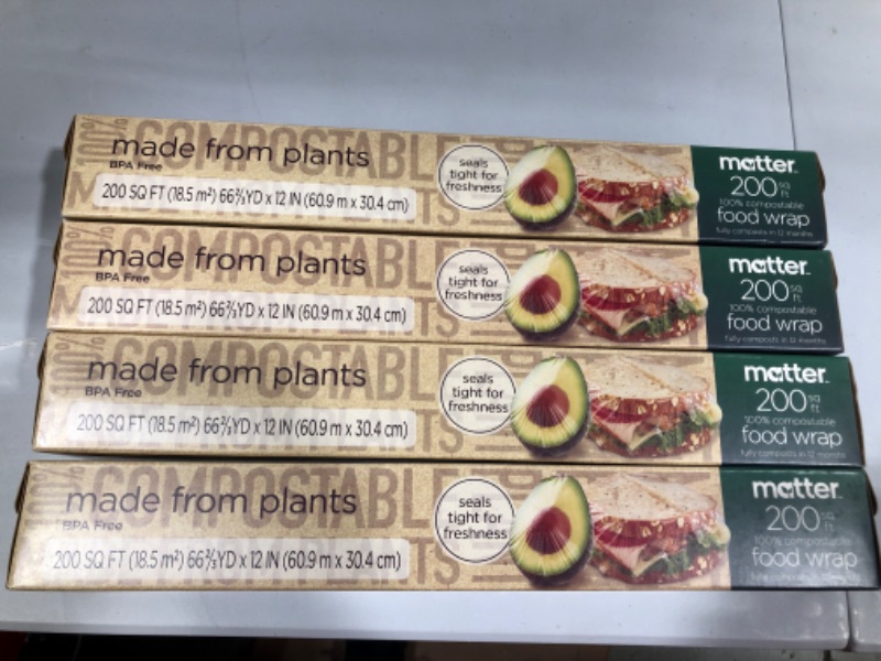 Photo 2 of 4- Matter 100% Compostable Food Wrap - 200 sq ft

