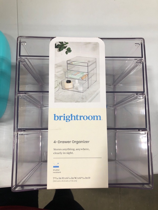 Photo 1 of 4 Drawer Stackable Countertop Organizer Clear - Brightroom™

