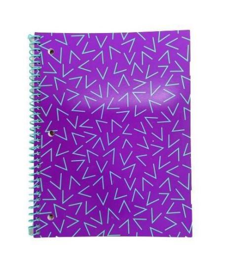 Photo 1 of 12 PACK OF College Ruled 1 Subject Spiral Notebook Purple Arrow - up & up™

