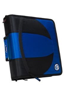 Photo 1 of 1.5" Ring Zipper Binder Two-tone Blue - Case-it
