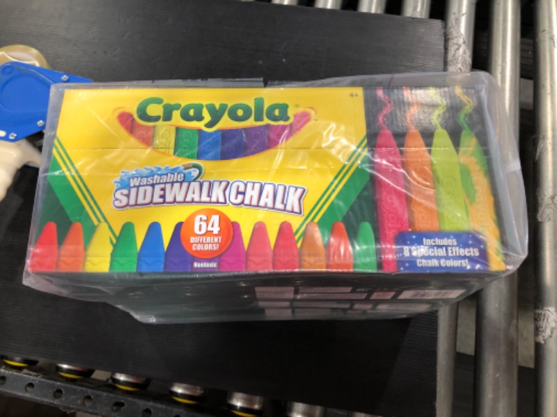 Photo 2 of 3 OF THE Crayola CYO512064 Washable Sidewalk Chalk, 64 Count - Assorted
