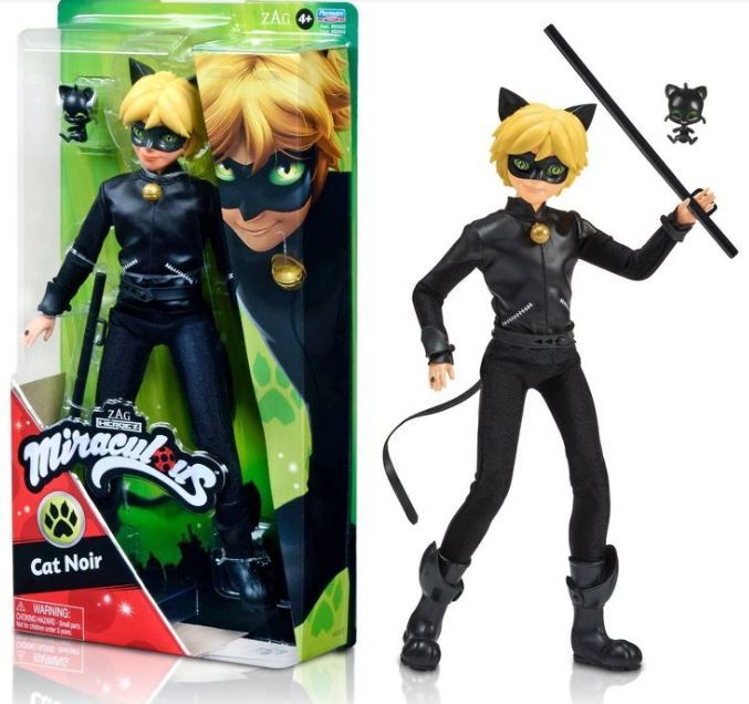 Photo 1 of 2 of the Miraculous Cat Noir Fashion Doll 10.5"

