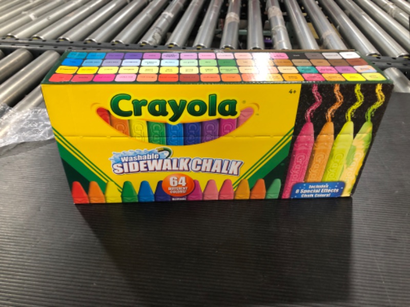 Photo 2 of Crayola Washable Sidewalk Chalk 64 Colors