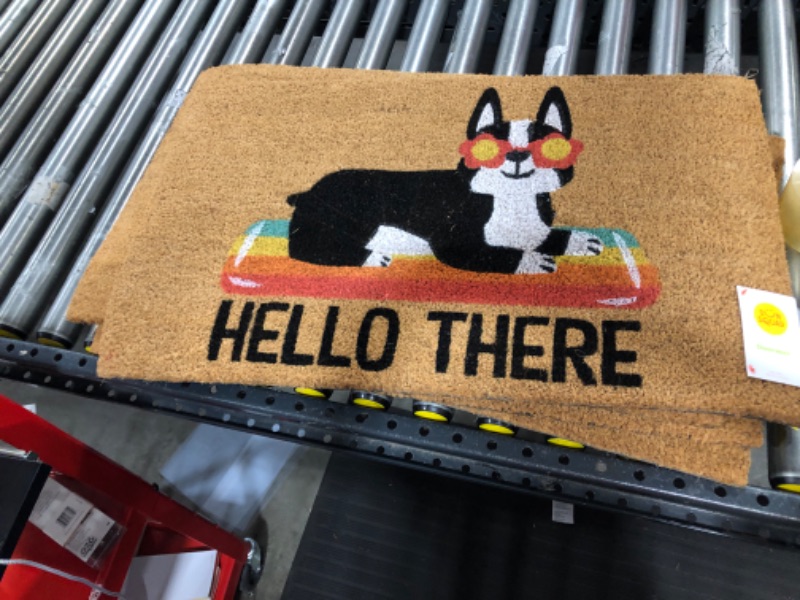 Photo 2 of 16x26 Hello Summer Dog Doormat Natural - Threshold