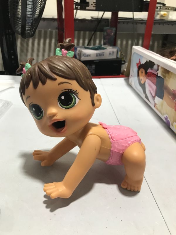 Photo 2 of Baby Alive Lil Snacks Baby Doll - Brown Hair