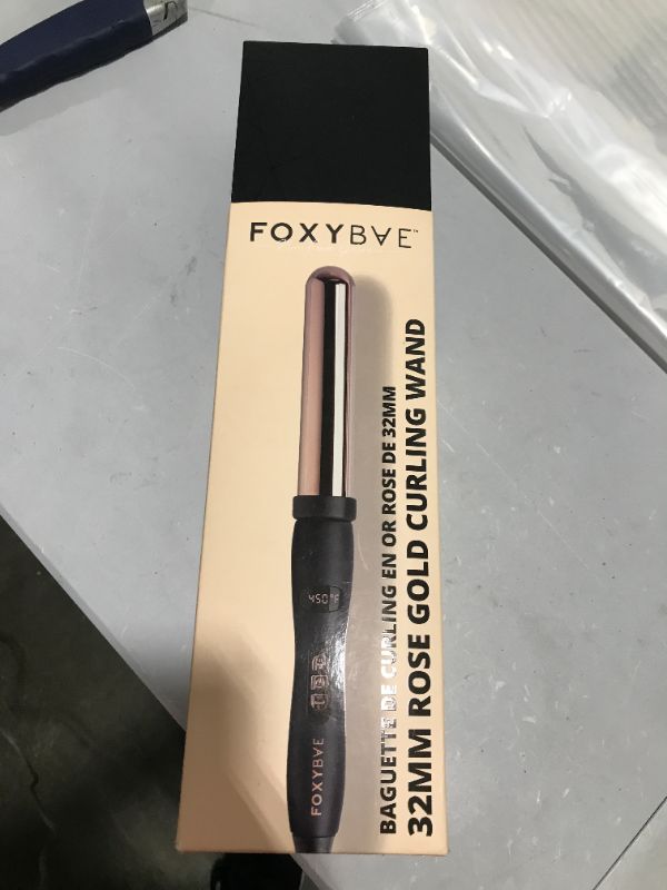 Photo 2 of FoxyBae Rose Gold Single Barrel Curling Iron - 32mm
