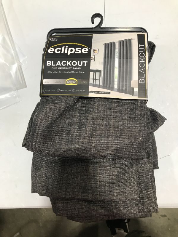 Photo 2 of 1pc Blackout Rowland Curtain Panel - Eclipse