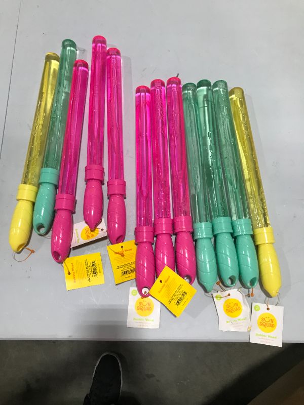 Photo 2 of 12pk 4oz Bubble Wands - Sun Squad