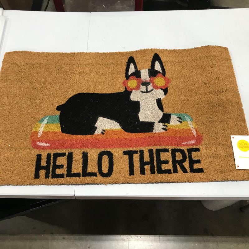 Photo 2 of 16x26 Hello Summer Dog Doormat Natural - Threshold