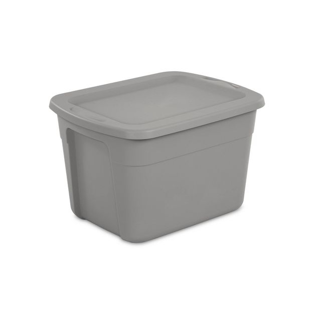 Photo 1 of 18gal Storage Tote Gray - Room Essentials™

