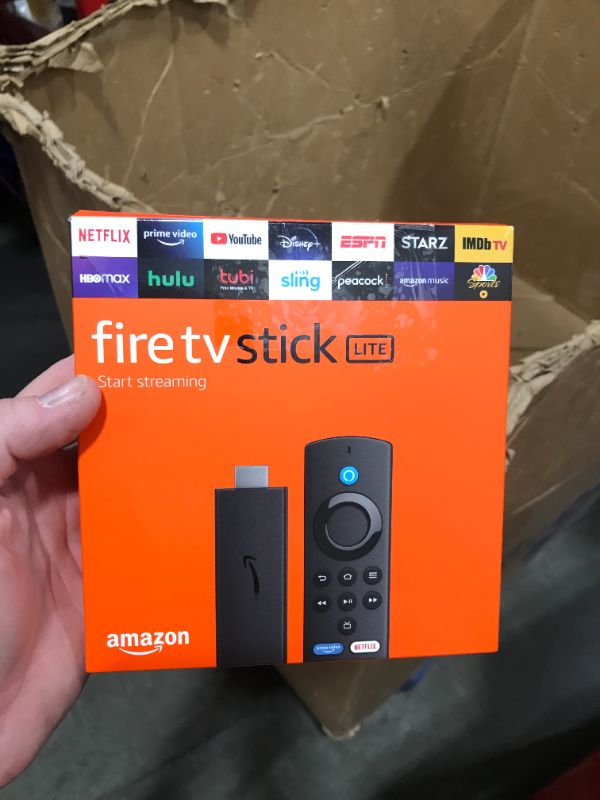 Photo 2 of Amazon Fire TV Stick Lite with Latest Alexa Voice Remote Lite (No TV controls), HD streaming Device