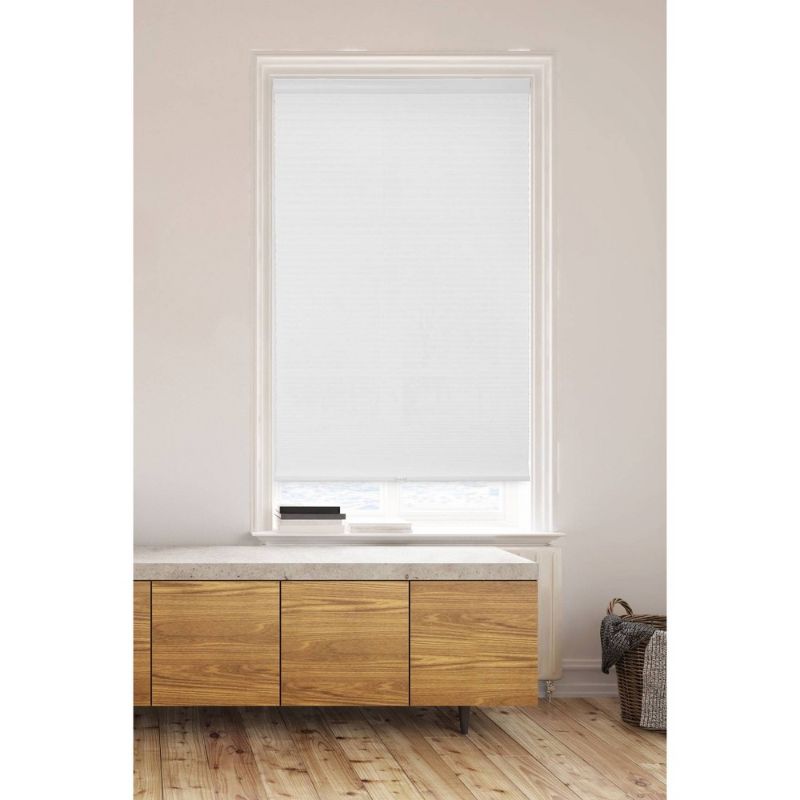 Photo 1 of 1pc 23"x72" Light Filtering Cordless Cellular Window Shade White - Lumi Home Furnishings
