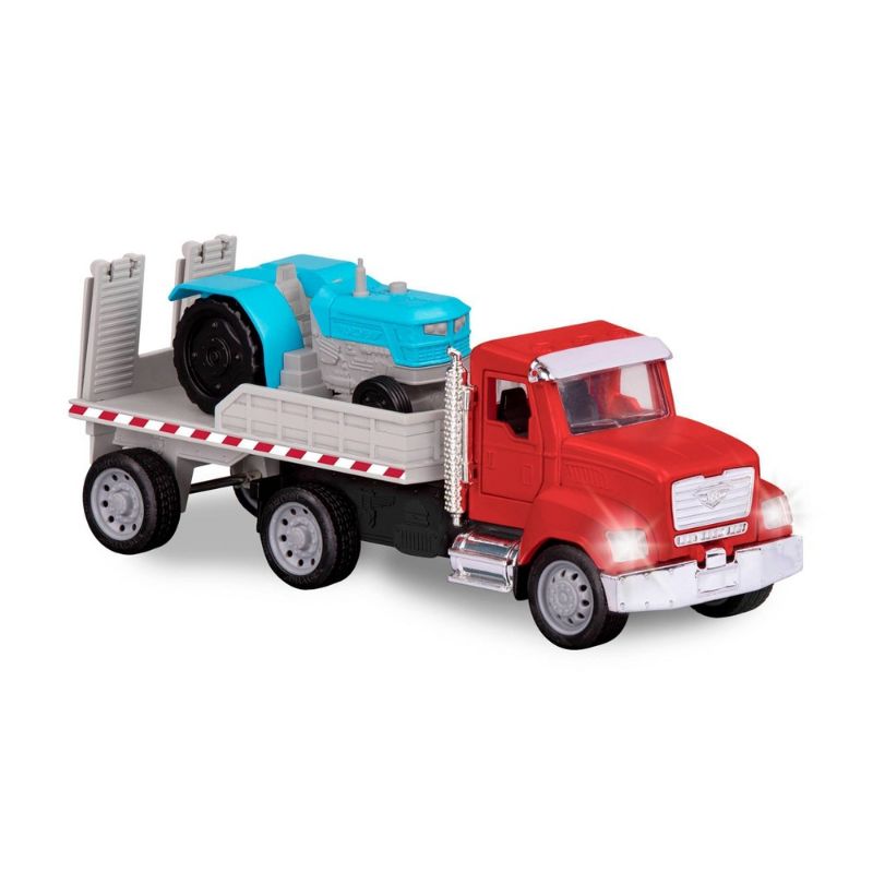 Photo 1 of 2 PACK DRIVEN – Toy Flatbed Truck with Tractor – Micro Series

