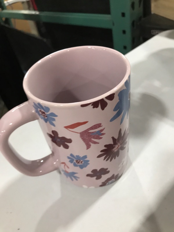 Photo 2 of 16oz Stoneware Floral Mug - Room Essentials™
