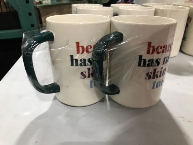 Photo 2 of 16oz Stoneware Beauty Has No Skin Tone Mug - Room Essentials™ 2 pack