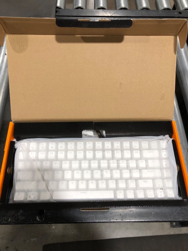 Photo 2 of RK ROYAL KLUDGE RK84 RGB 75% Triple Mode BT5.0/2.4G/USB-C Hot Swappable Mechanical Keyboard, 84 Keys Wireless Bluetooth Gaming Keyboard, Clicky Blue Switch
