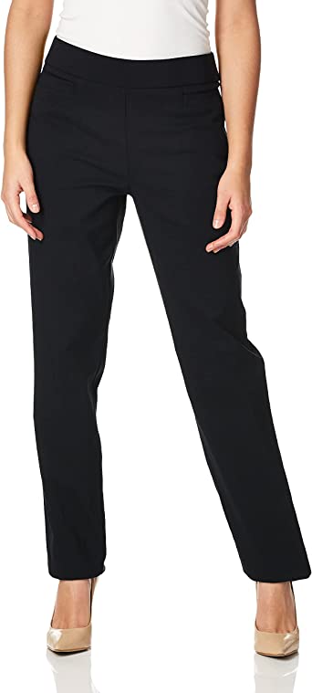 Photo 1 of Briggs New York Women's Super Stretch Millennium Welt Pocket Pull on Career Pant (Size 10)
