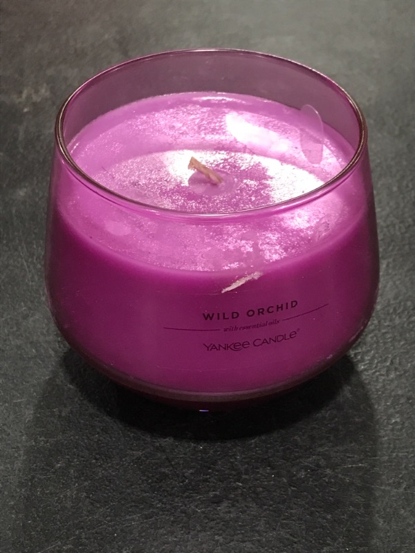 Photo 2 of 10 oz. 1-Wick Studio Collection Glass Candle Wild Orchid - Yankee Candle