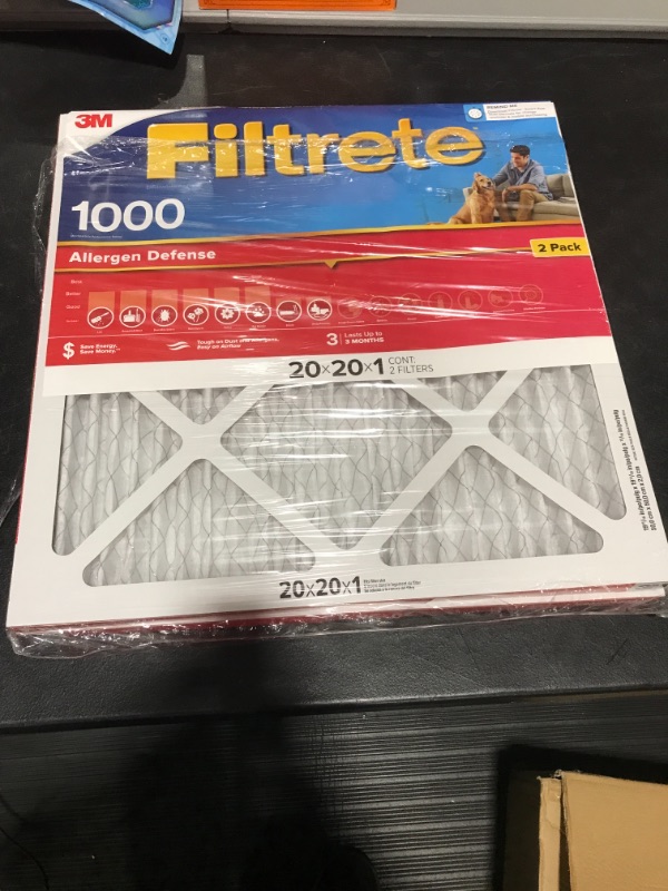 Photo 2 of 3M Filtrete Allergen Defense Filter, 20" x 20" x 1" - 2 count