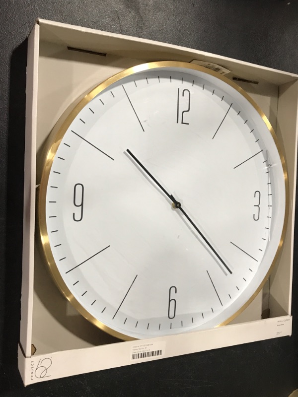 Photo 2 of 20" Brushed Brass Wall Clock