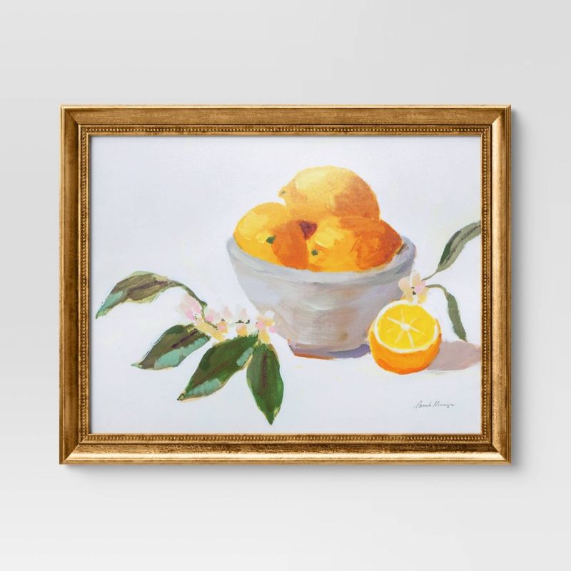 Photo 1 of 20" X 16" Fruit Still Life Framed Wall Canvas - Threshold™
