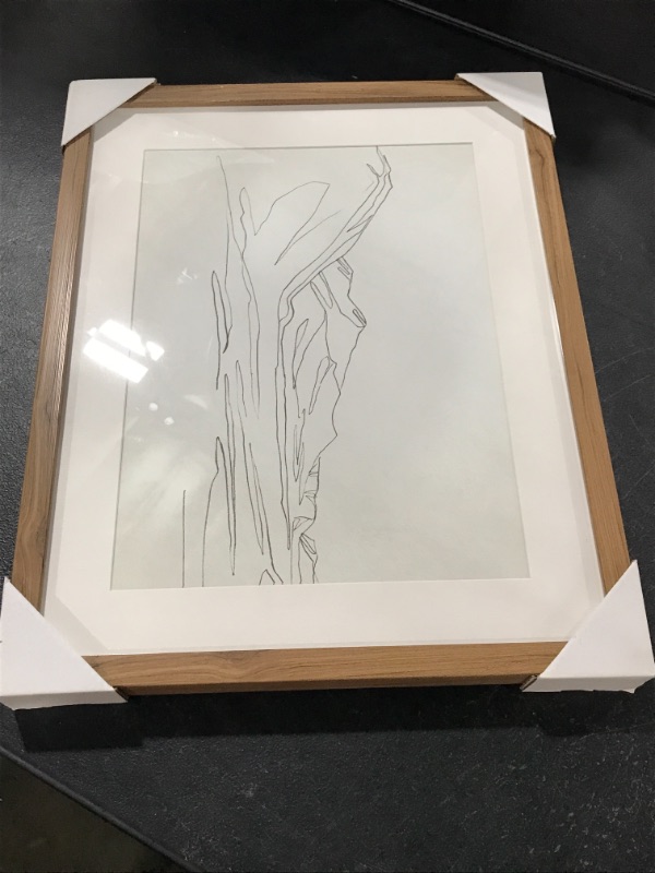 Photo 2 of 16 X 20 Landscape Line Drawing Framed Wall Art - Threshold
