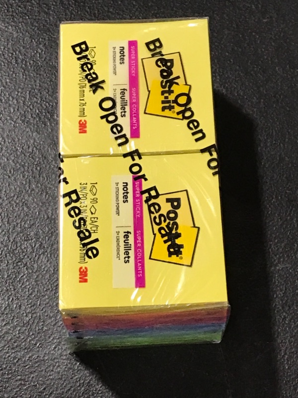 Photo 1 of 2 Pack of Sticky Notes 3*3 (Bright Colors) 