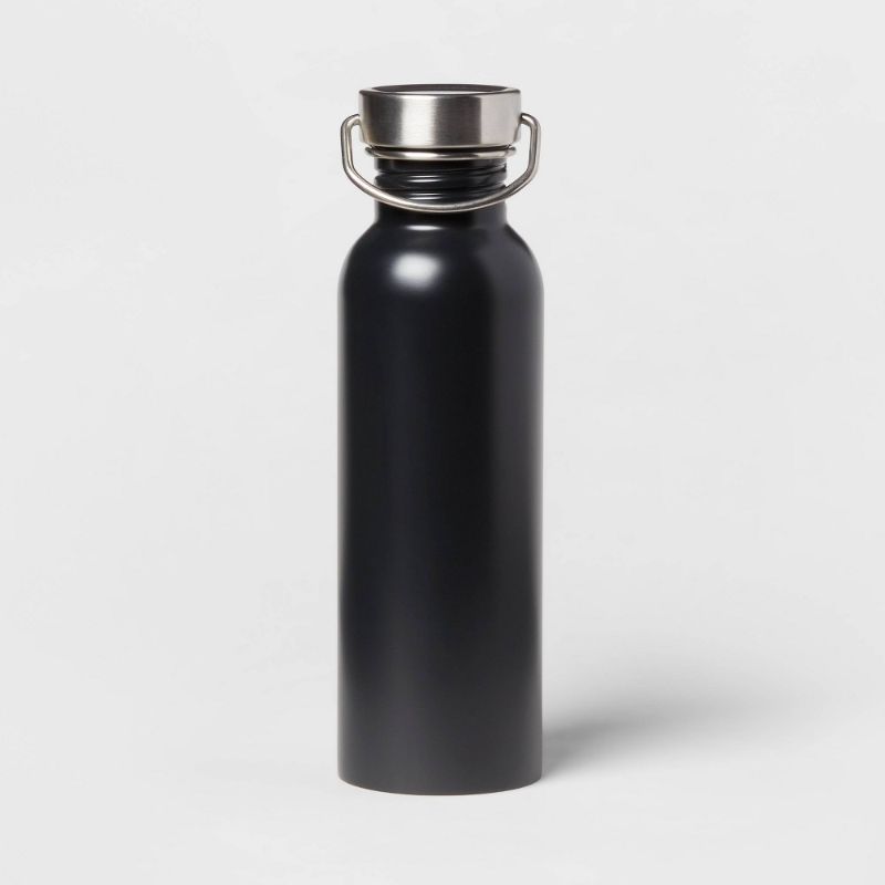 Photo 1 of 24oz Stainless Steel Single Wall Non-Vacuum Chug Water Bottle - Room Essentials™
 