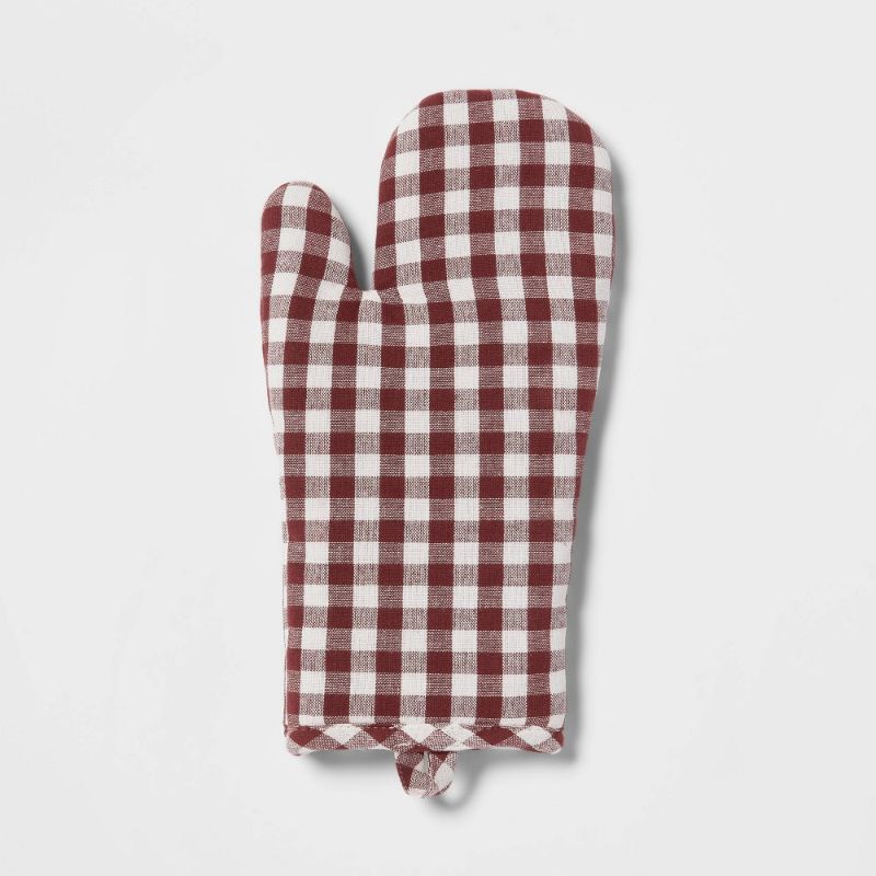 Photo 1 of  Cotton Check Oven Mitt - Room Essentials™ (2 pairs) 
