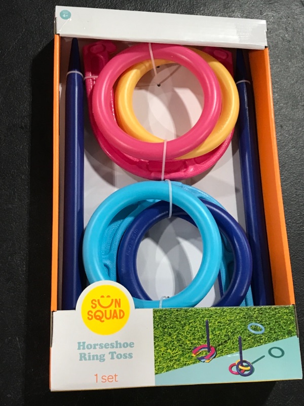 Photo 1 of 10pc Ring Toss & Horseshoe Play Set - Sun Squad
