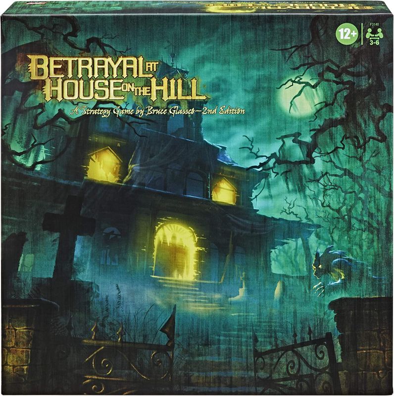 Photo 1 of Hasbro Gaming Avalon Hill Betrayal at The House on The Hill Second Edition Cooperative Board Game, Ages 12 and Up, 3-6 Players, 50 Chilling Scenarios
SEALED 