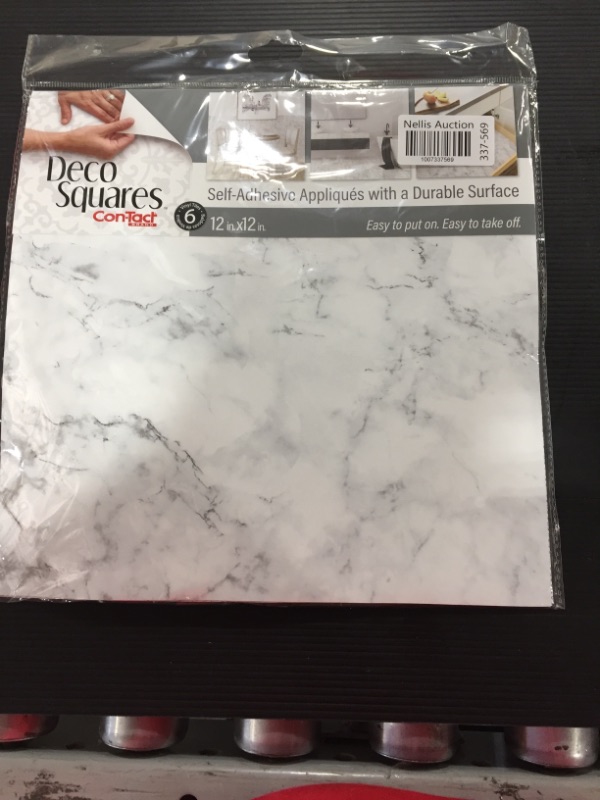 Photo 2 of ConTact DecoSquares 6pk Adhesive Tiles - Carrara Marble