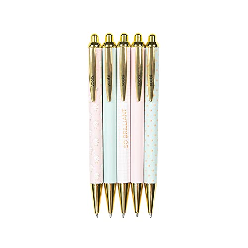 Photo 1 of 5ct Retractable Gel Pens Set Black - Yoobi™
