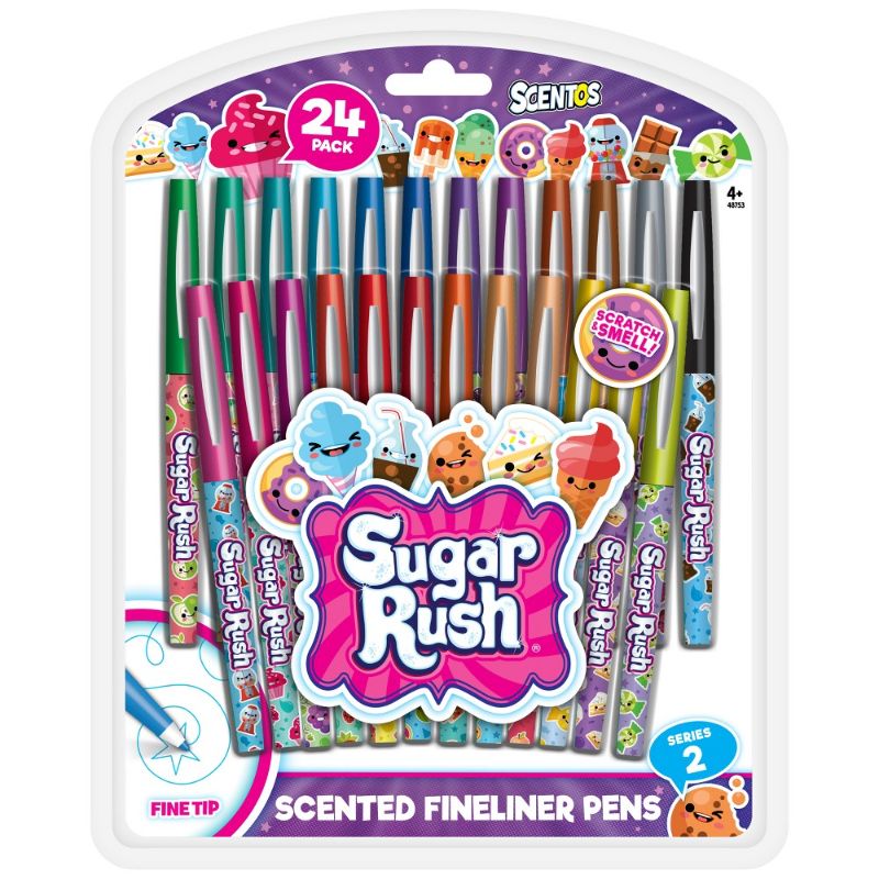 Photo 1 of 24ct Scented Felt Tip Pens - Sugar Rush
