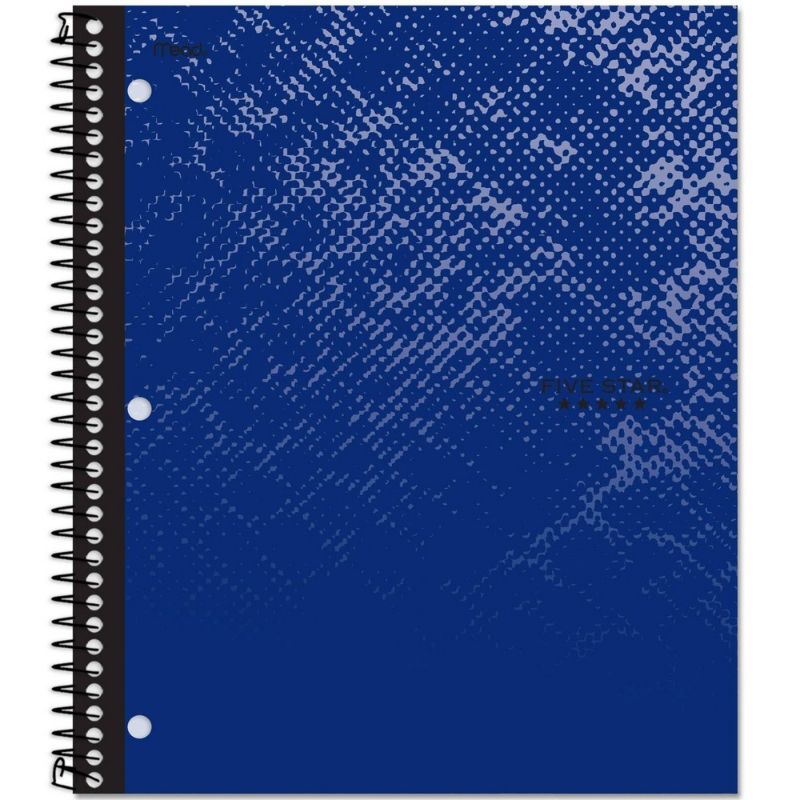 Photo 1 of Five Star 1 Subject College Ruled Spiral Notebook Blue 3PK
