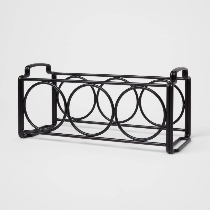 Photo 1 of Steel Wine Rack Black - Threshold™
