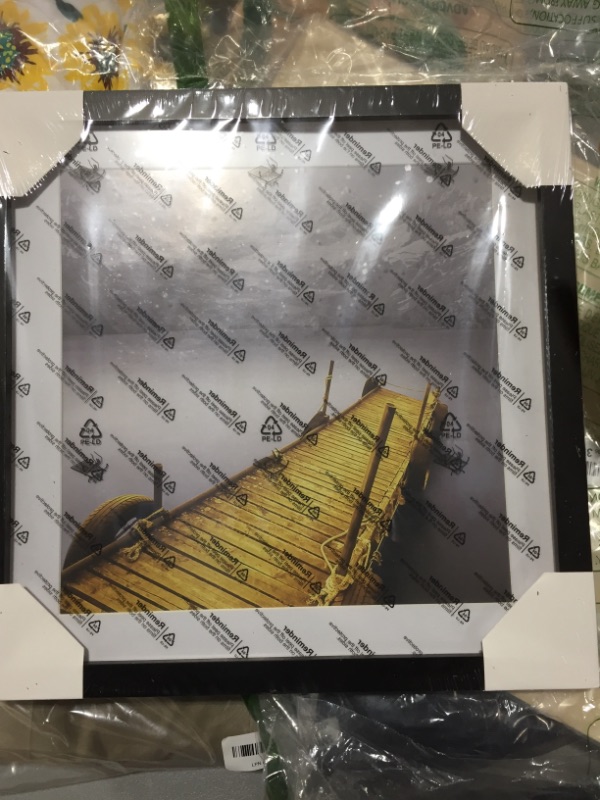 Photo 1 of 12x12 Picture Frames Black Solid Wood Display Pictures 10x10 or 8x8 with Mat or 12x12 without Mat - 12x12 Inch Square Photo Frames with 2 Mats for Wall or Tabletop Mount