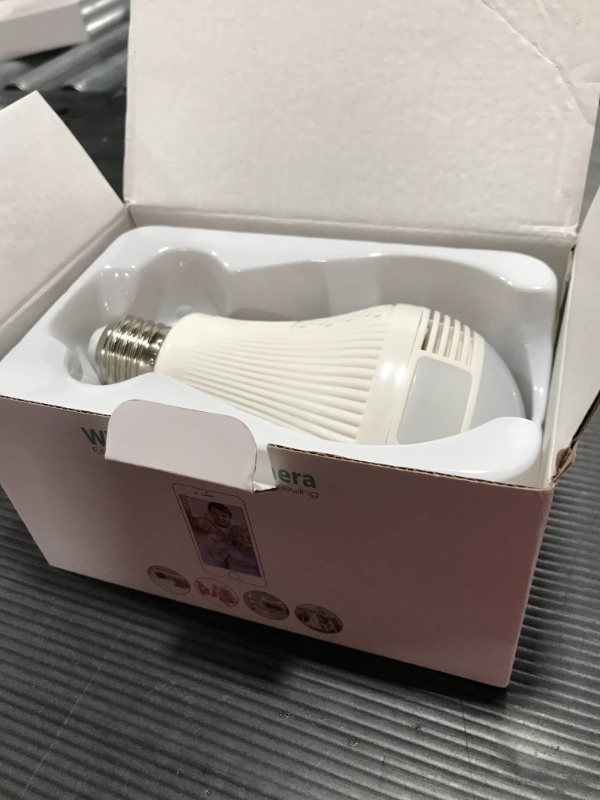 Photo 1 of Quanmin HD 360° Wide Angle Fisheye Wireless Wi-fi E27 LED Light Bulb 960P VR Panoramic IP Camera for iOS Android Phone APP Home Security CCTV Camera System