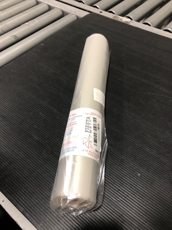 Photo 2 of 110 ft Clear Cellophane Wrap Roll (31.5 in x 110 ft) - Cellophane Roll - Clear Wrap Cellophane Bags - Clear Wrapping Paper to Wrap Gift Baskets - Clear Gift Wrap - Celophane Basket Wrap - Cello Wrap