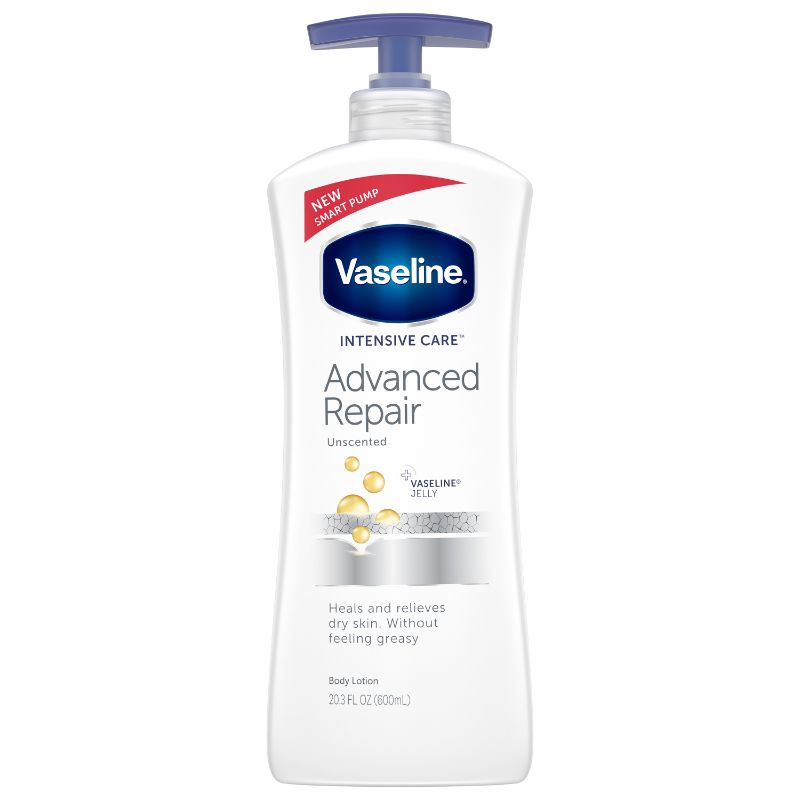 Photo 1 of 3 PACK Vaseline Intensive Care™ Advanced Repair Unscented Body Lotion, 20.3 oz
