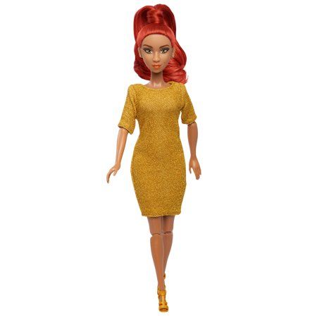 Photo 1 of Fresh Dolls Marisol Fashion Doll 11.5-inches Tall Gold Dress Red Hair Preschool Ages 3 up
