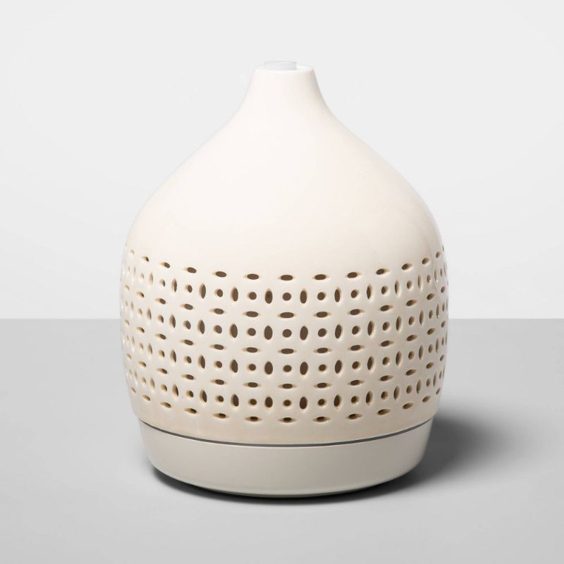 Photo 1 of 300ml Cutout Ceramic Color-Changing Oil Diffuser White - Opalhouse™
