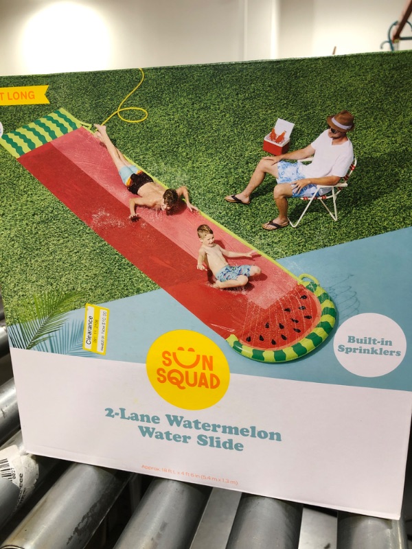 Photo 1 of 2 lane watermelon water slide 