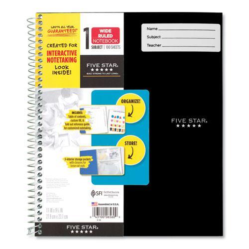 Photo 1 of Five Star Interactive Notebook 1 Subject Wide Ruled Color May Vary (06867)
(12 notebooks )