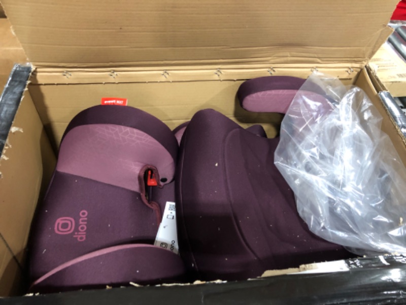 Photo 2 of Diono Everett NXT Latch Booster Car Seat, Plum (1813883)
